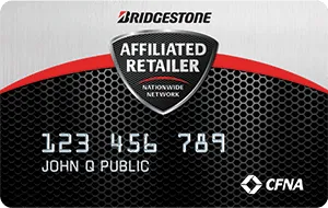 Bridgestone Affiliated Retailer Credit Card issued by CFNA